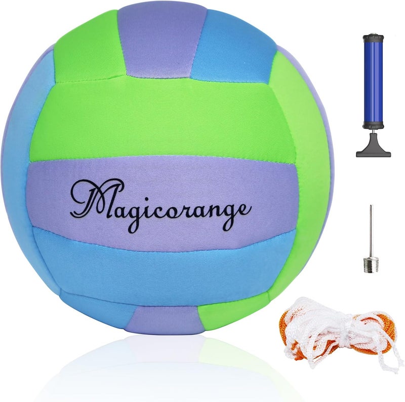 Magicorange كرة الطائرة سوفتى، الحجم الرسمي 5، كرة تدريب ملونة، هدايا كرة الطائرة الداخلية - Image 1